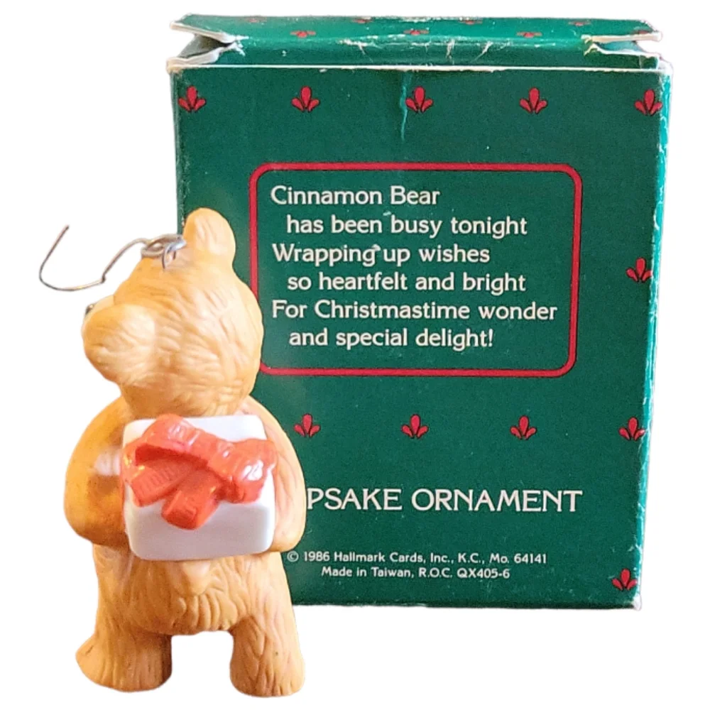 Vtg 1986 Hallmark 6th Collector's Series Keepsake Ornament Cinnamon Bear